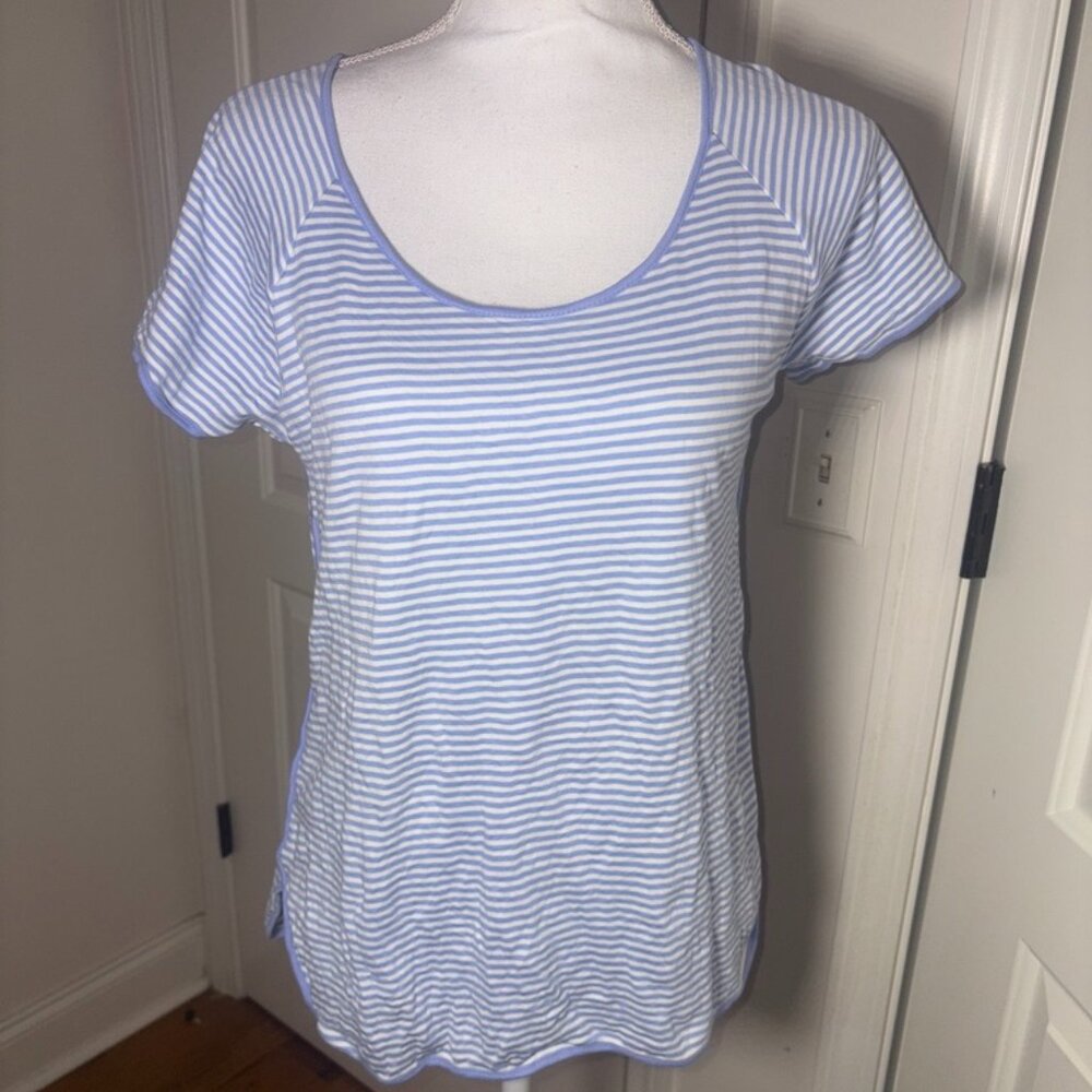 Striped Blue Women's Pajama Top